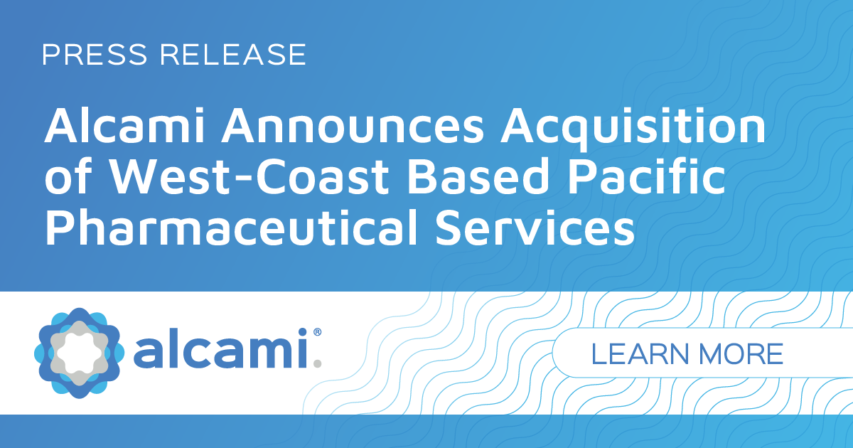 Alcami Announces Acquisition of West-Coast Based Pacific Pharmaceutical Services